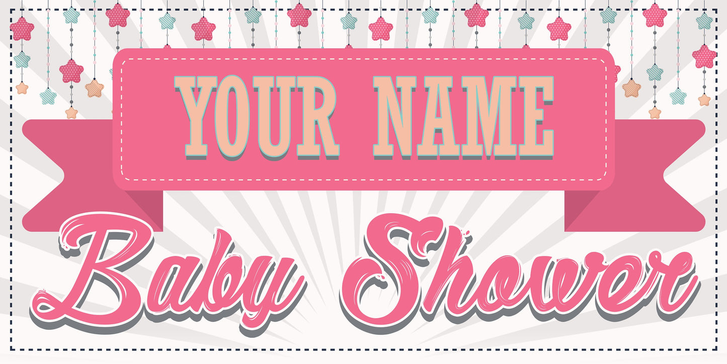 Baby Shower Banner Personalized/Customized Banner