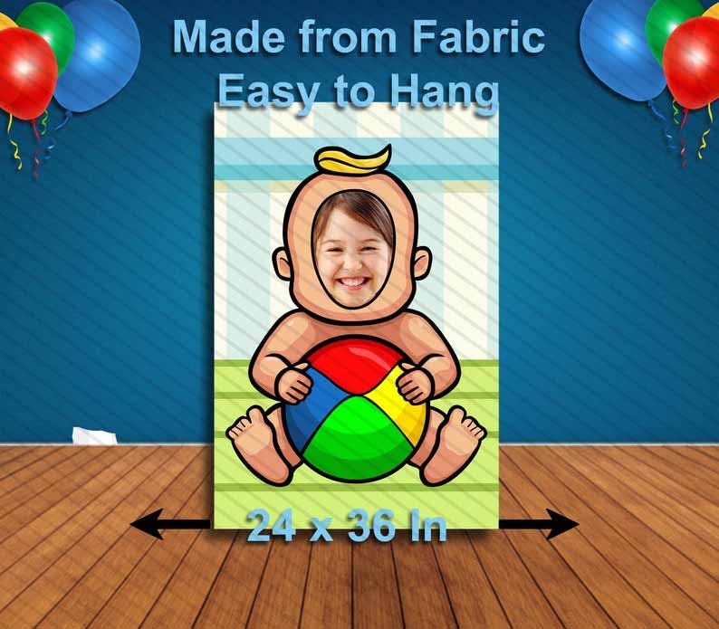 Baby, Hole in Face, Party Selfie Photo Prop, funny Decoration