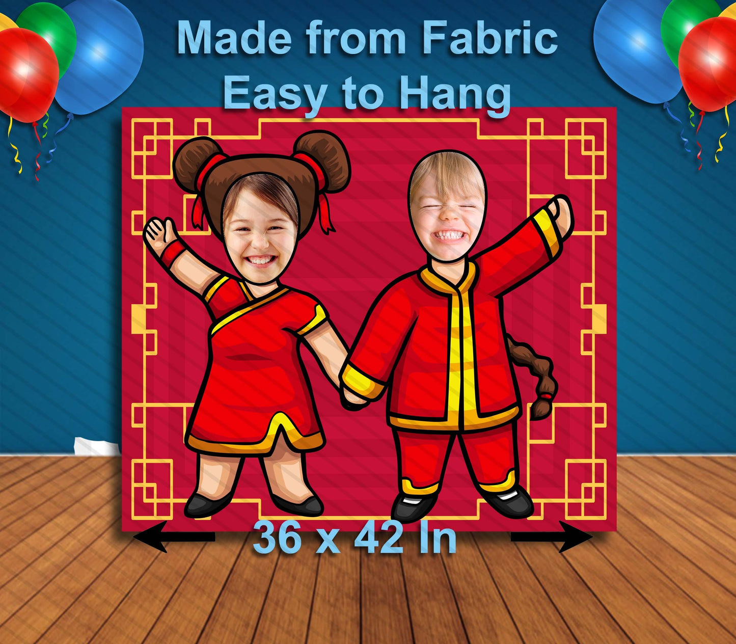 Lunar New Year, Hole in Face, Party Selfie Photo Prop, Chinese New Year Decoration