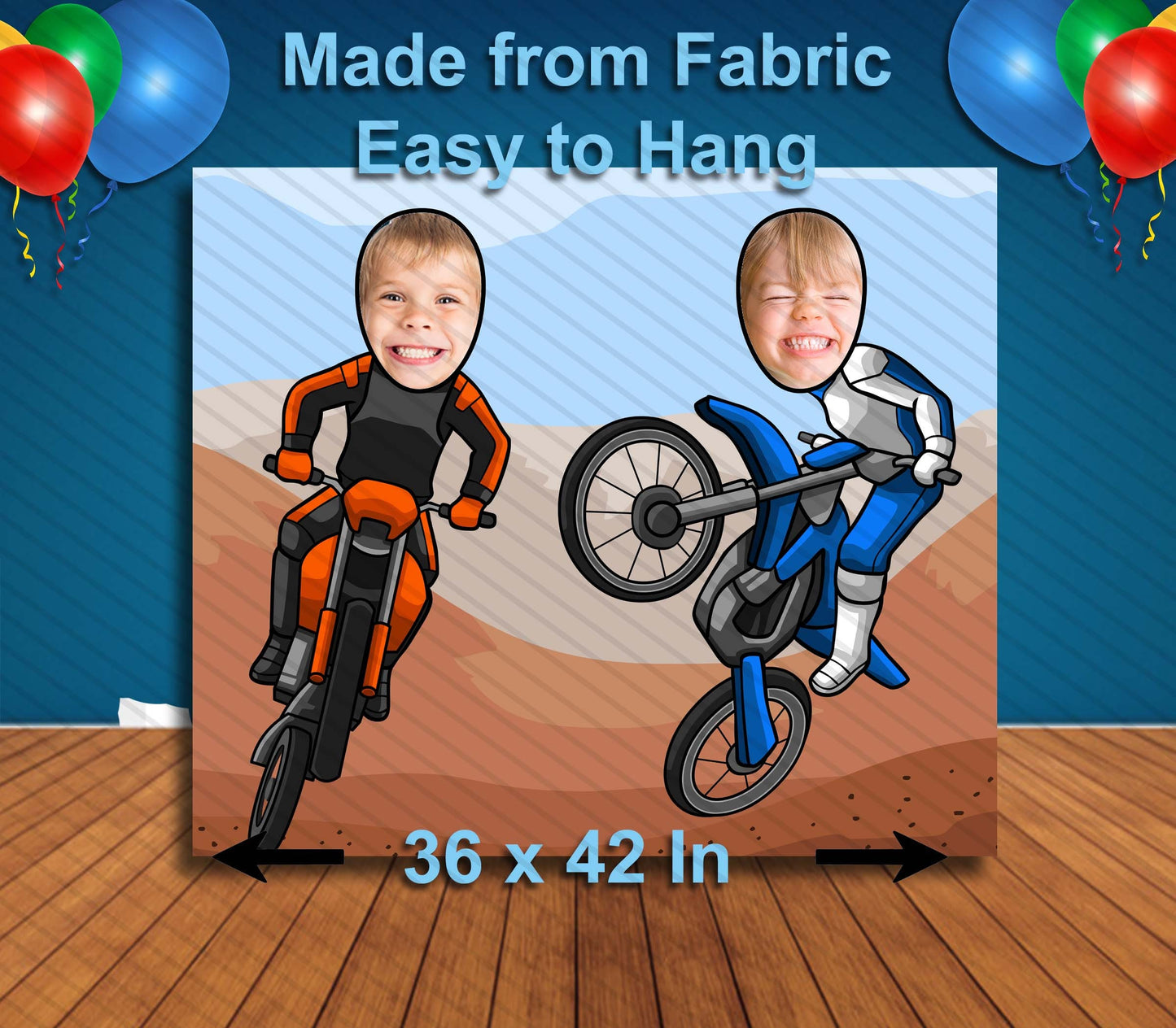 Motorcycles, Party Selfie Photo Prop, Motocross Decoration