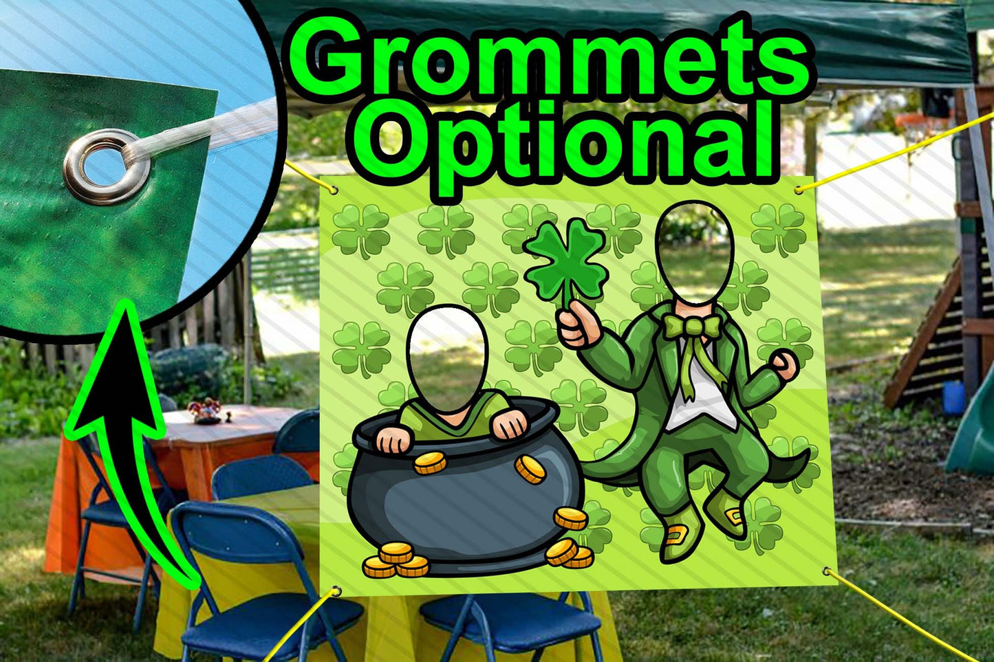 Leprechaun St. Patty's Day, Party Selfie Photo Prop, Clover Decoration