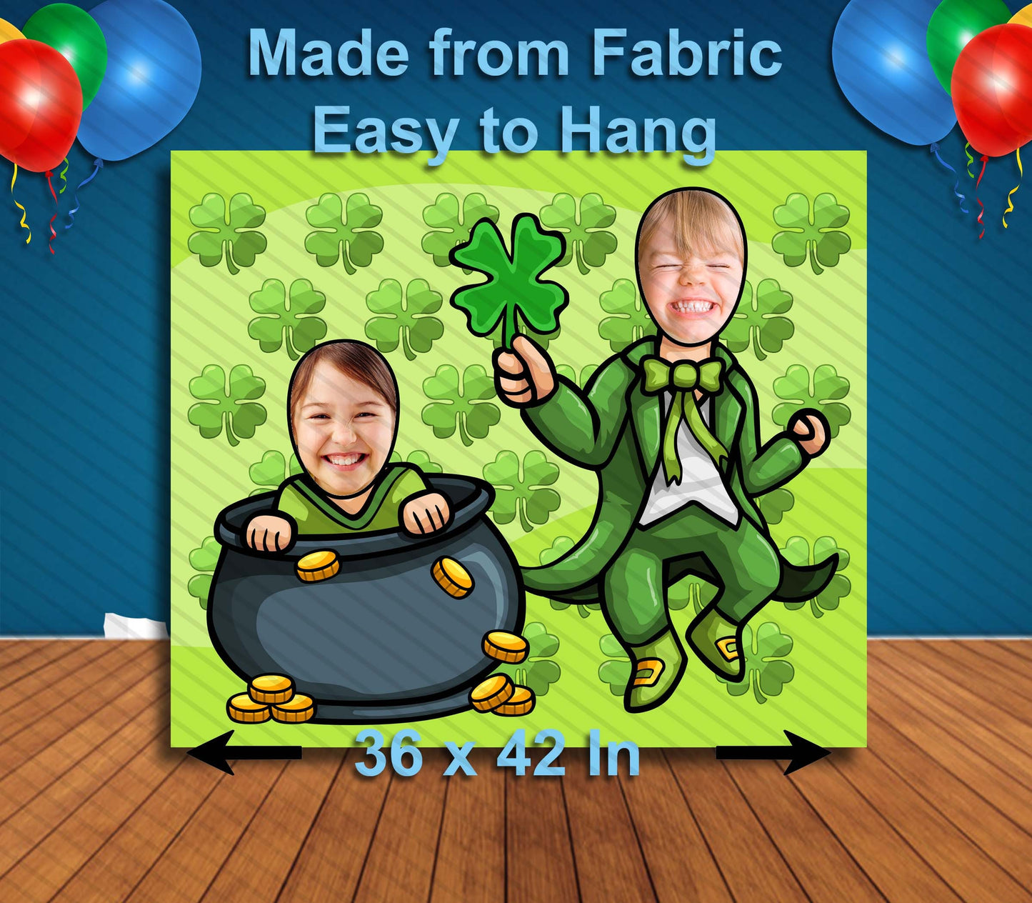 Leprechaun St. Patty's Day, Party Selfie Photo Prop, Clover Decoration