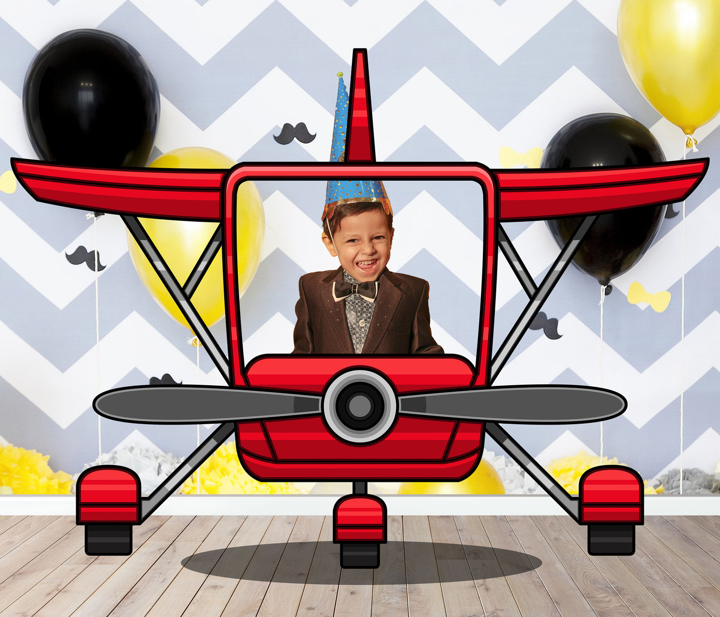 Vintage Airplane Photo Prop, Toy Doll Car DIY, Photo booth Selfie Frame