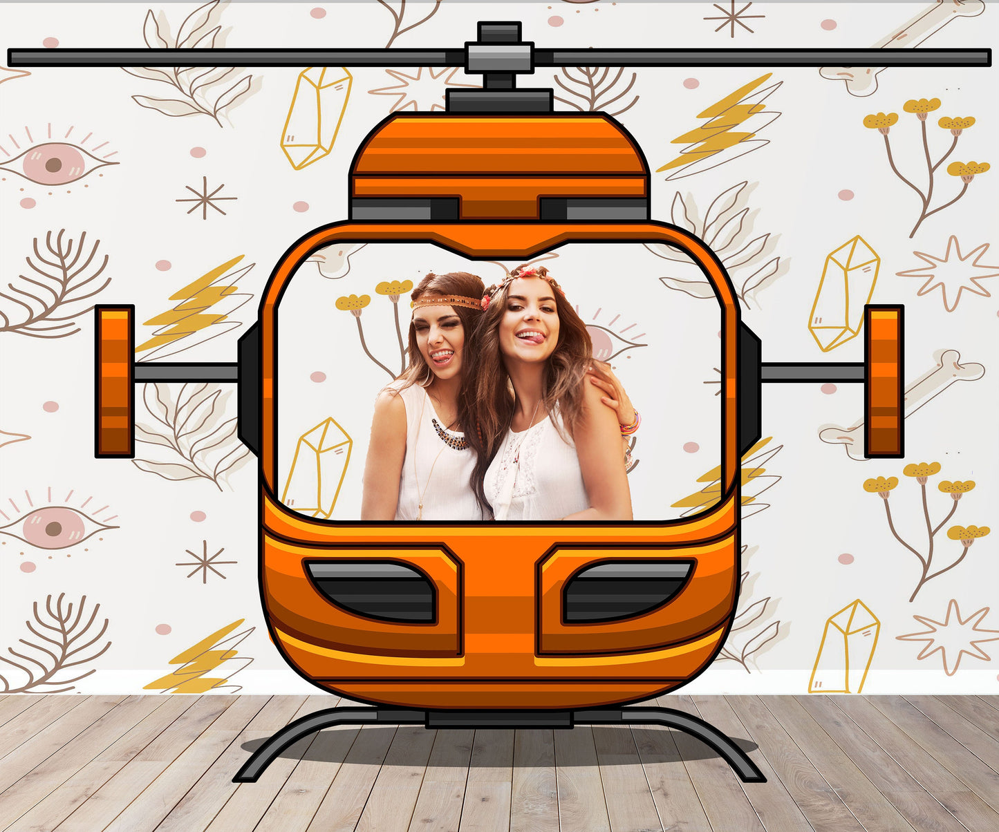 Helicopter Photo Prop, Airplane DIY, Photo booth Selfie Frame