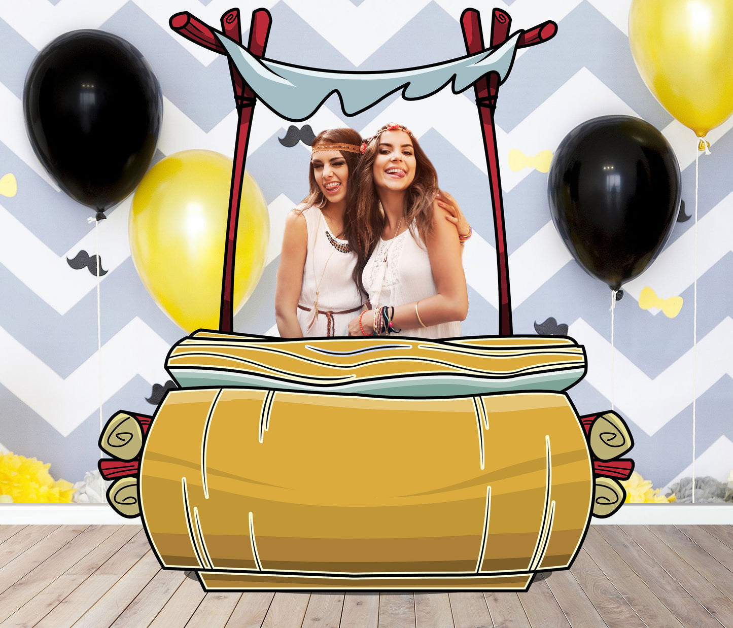 Flintstones Car, Flintmobile, Photo Prop, Birthday Party DIY, Photo booth Selfie Frame
