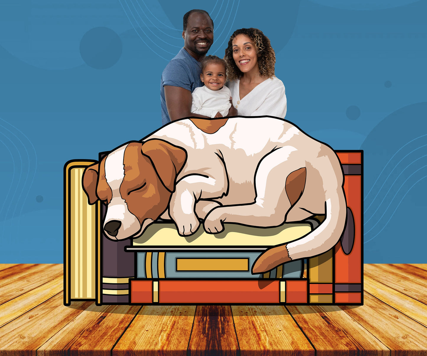 Sleeping Dog, Photo Prop, Birthday Party DIY, Photo booth Selfie Frame