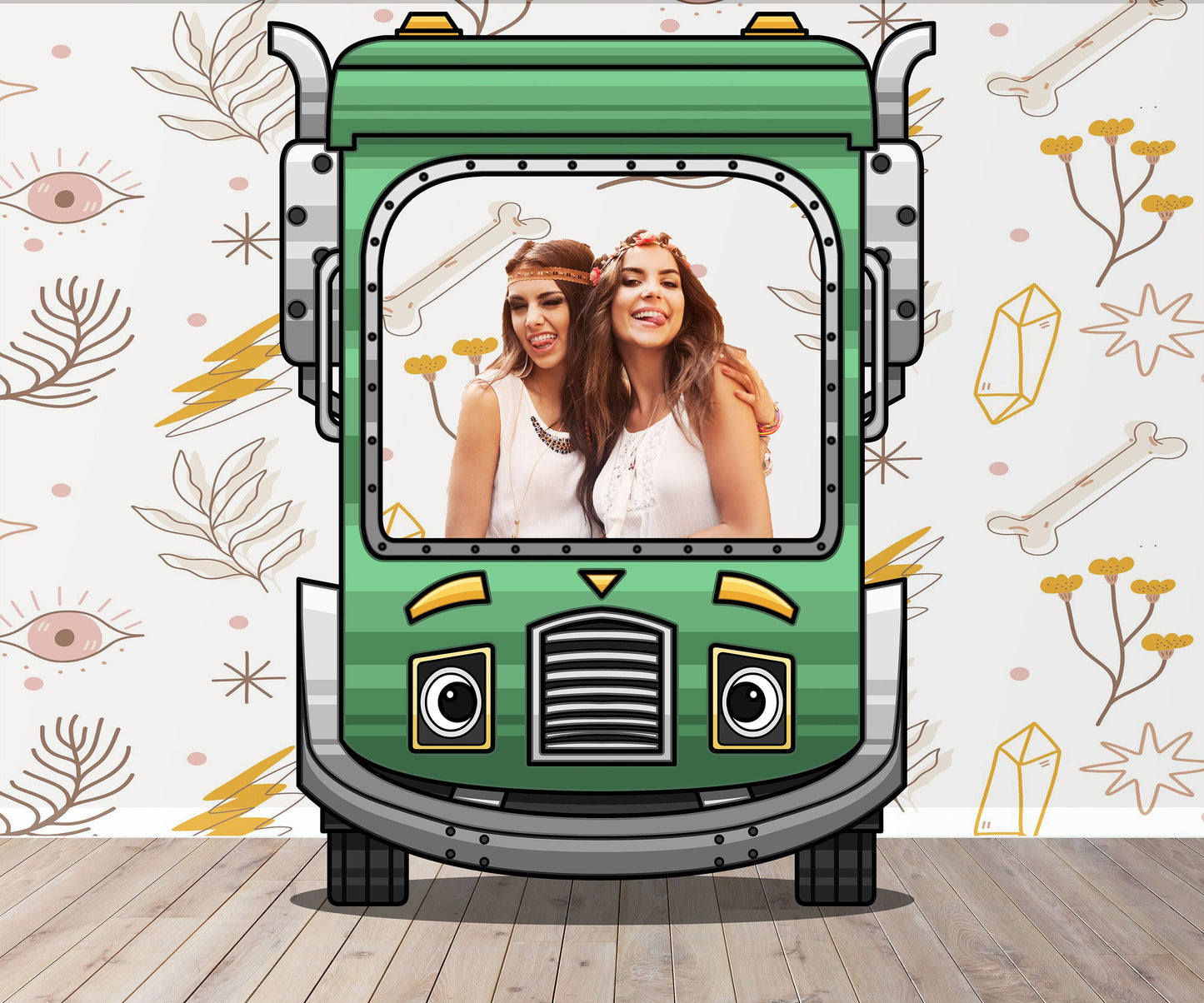 Trash Truck Photo Prop, Photo Booth Selfie Frame, DIY Party Props