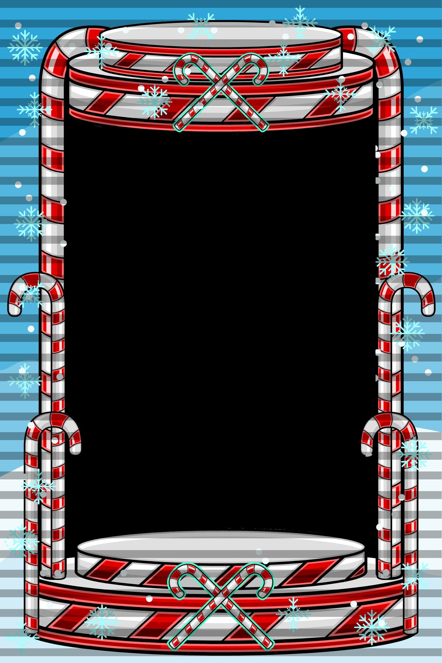 Candy Cane Machine Photo Prop, Futuristic Theme, Photo Booth Selfie Frame, DIY Party Props
