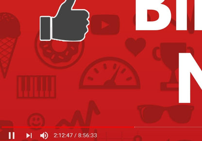 YouTube Happy Birthday Custom Vinyl Banner Poster Print Personalized