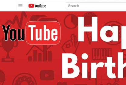 YouTube Happy Birthday Custom Vinyl Banner Poster Print Personalized