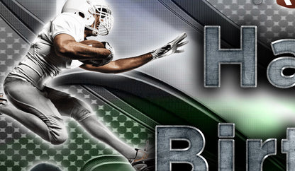 Football Birthday Party Banner, Vinyl, Poster, Football Event, Football Party, Football Banner, Sports Party