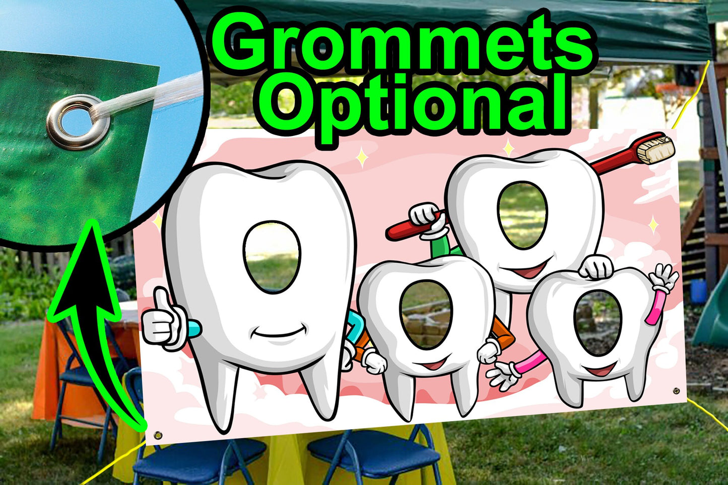 Tooth and toothbrush Face Cutout, Hole in Face, Party Selfie  Photo Prop, Dentist Decoration