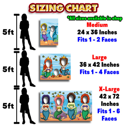 100 Days of School Theme Face Cutout, 42x72" Photo Stand-in, Party Selfie Photo Prop