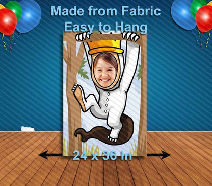 Where the Wild Things Are Face Cutout, Hole in Face, Party Selfie  Photo Prop, PartyDecoration