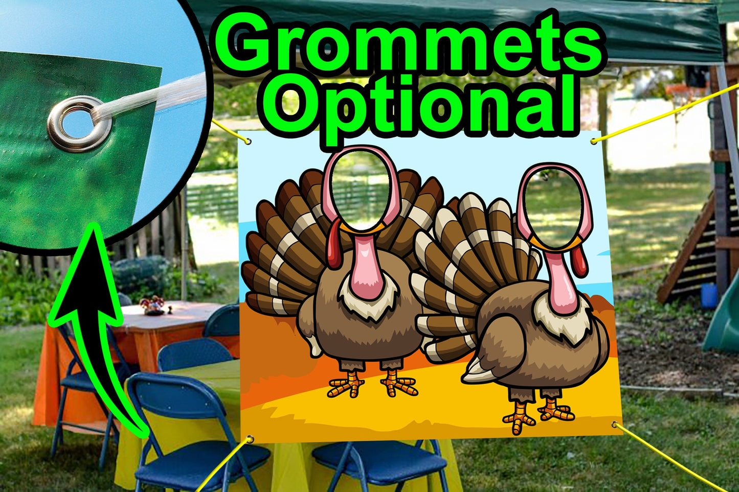 Turkeys Thanksgiving Cutout, Hole in Face, Party Selfie  Photo Prop, Fall Decoration