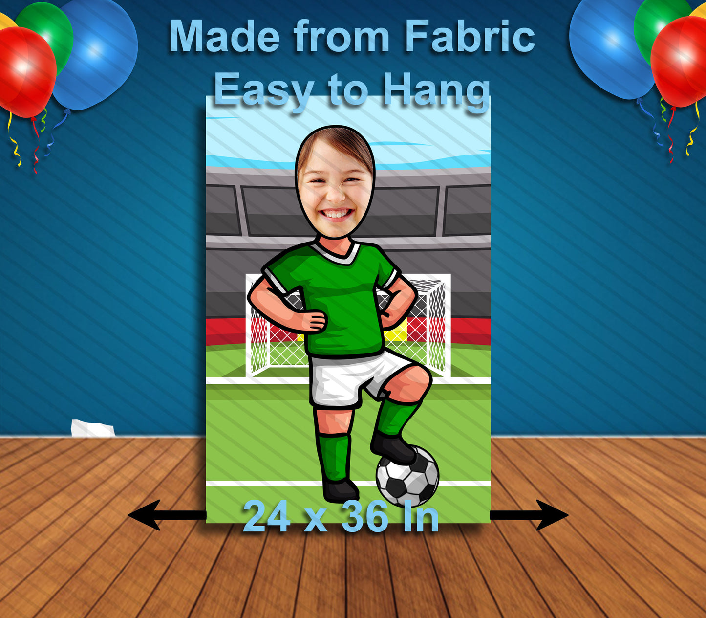 Soccer Player, Hole in Face, Party Selfie  Photo Prop, Sports Decoration