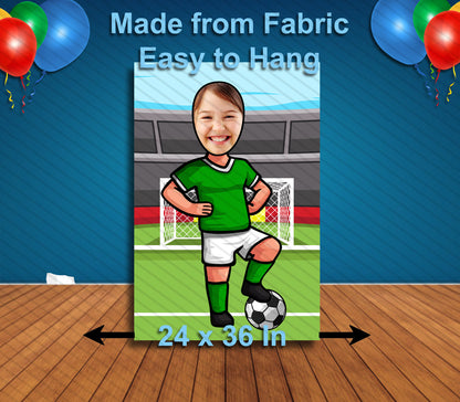 Soccer Player, Hole in Face, Party Selfie  Photo Prop, Sports Decoration