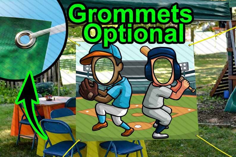 Baseball, Hole in Face, Party Selfie  Photo Prop, MLB Decoration