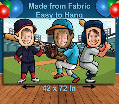 Baseball, Hole in Face, Party Selfie  Photo Prop, Sports Decoration