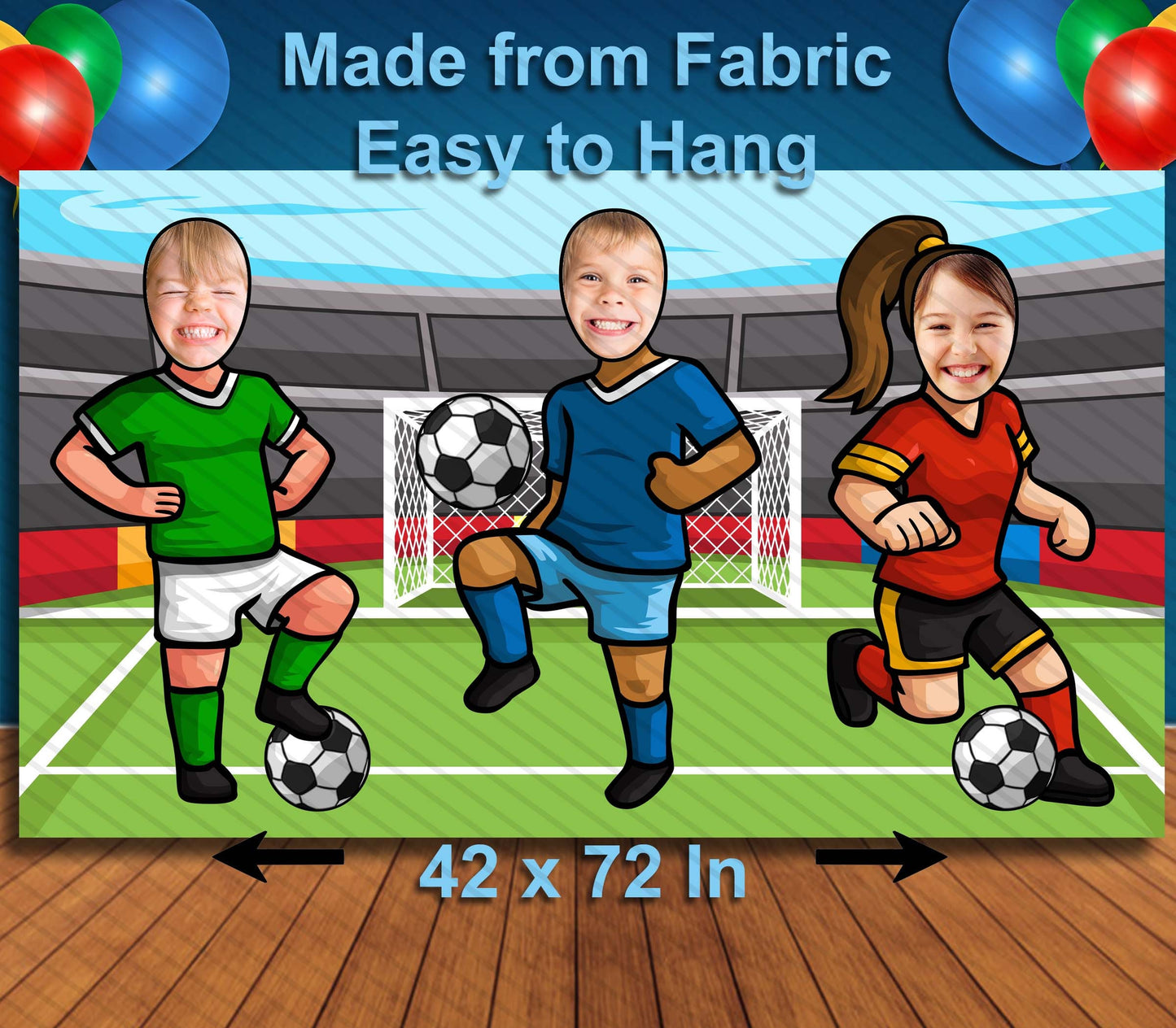 Soccer, Football, Hole in Face, Party Selfie  Photo Prop, Sports Decoration