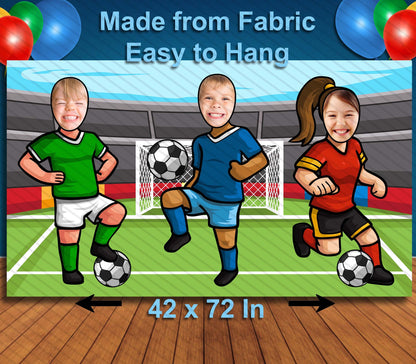 Soccer, Football, Hole in Face, Party Selfie  Photo Prop, Sports Decoration