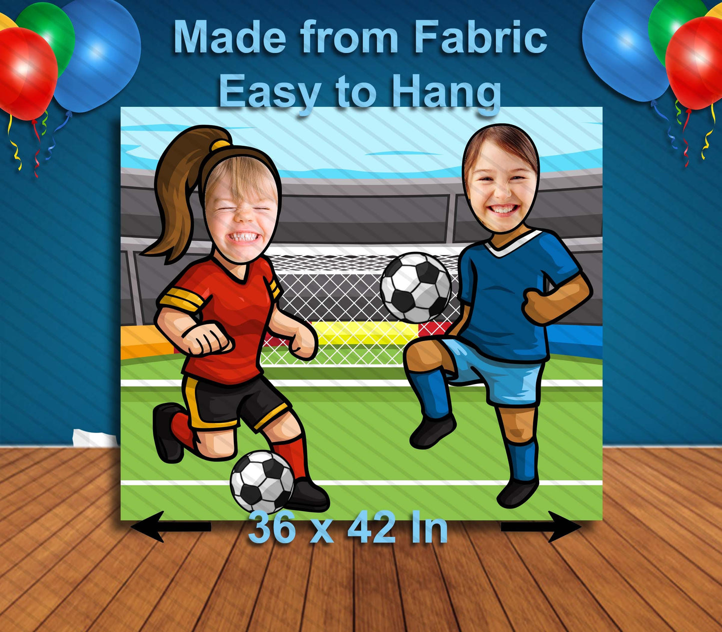 Soccer Players, Hole in Face, Party Selfie  Photo Prop, Sports themed Decoration