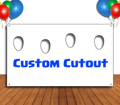Custom Artwork, Hole in Face, Party Selfie  Photo Prop,Party Decoration