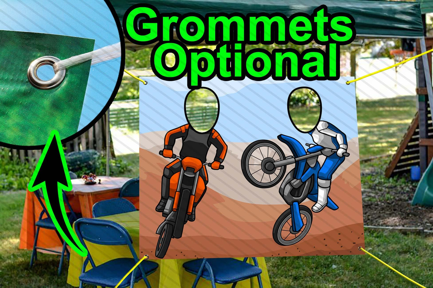 Motorcycles, Party Selfie  Photo Prop, Motocross Decoration