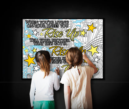 Large Coloring Page, Hamilton Song Lyric Coloring sheet, My Shot, Jumbo Coloring book pages, Hamilton Musical Giant Coloring Poster