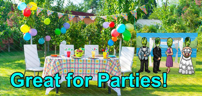 Outdoor Wedding, Hole in Face, Party Selfie  Photo Booth Prop Head