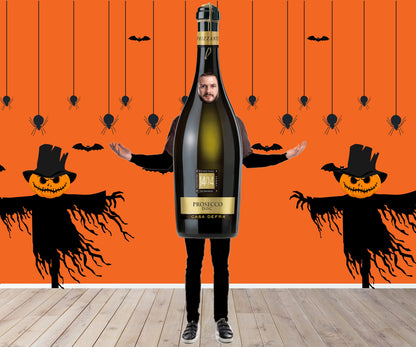 Wine Bottle Halloween Costume, Photo Prop, DIY Poster, Personalized, Customized, Photo Booth Selfie Frame