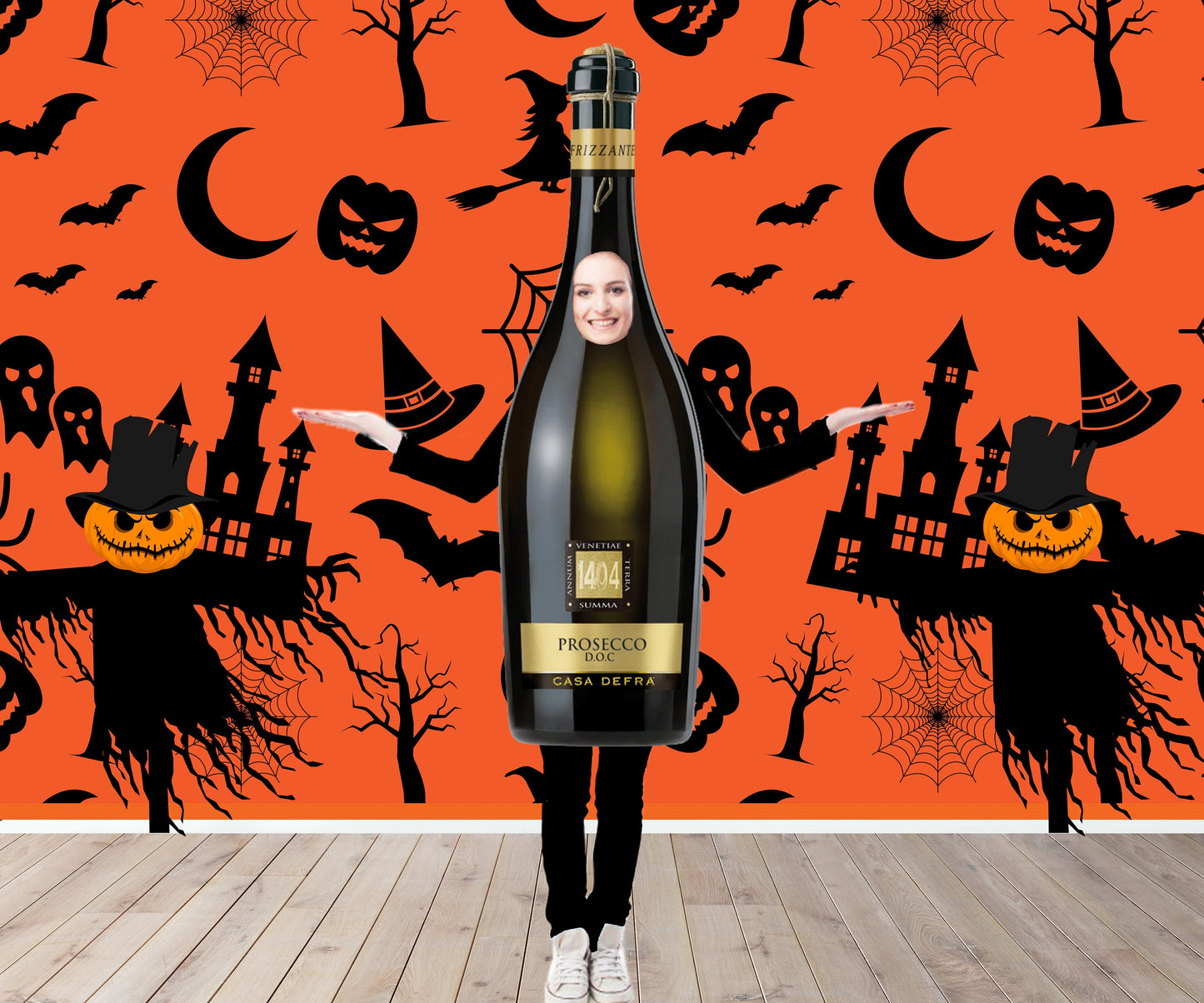 Wine Bottle Halloween Costume, Photo Prop, DIY Poster, Personalized, Customized, Photo Booth Selfie Frame