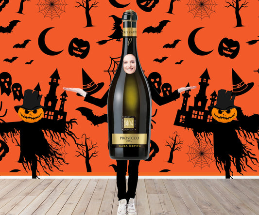 Wine Bottle Halloween Costume, Photo Prop, DIY Poster, Personalized, Customized, Photo Booth Selfie Frame