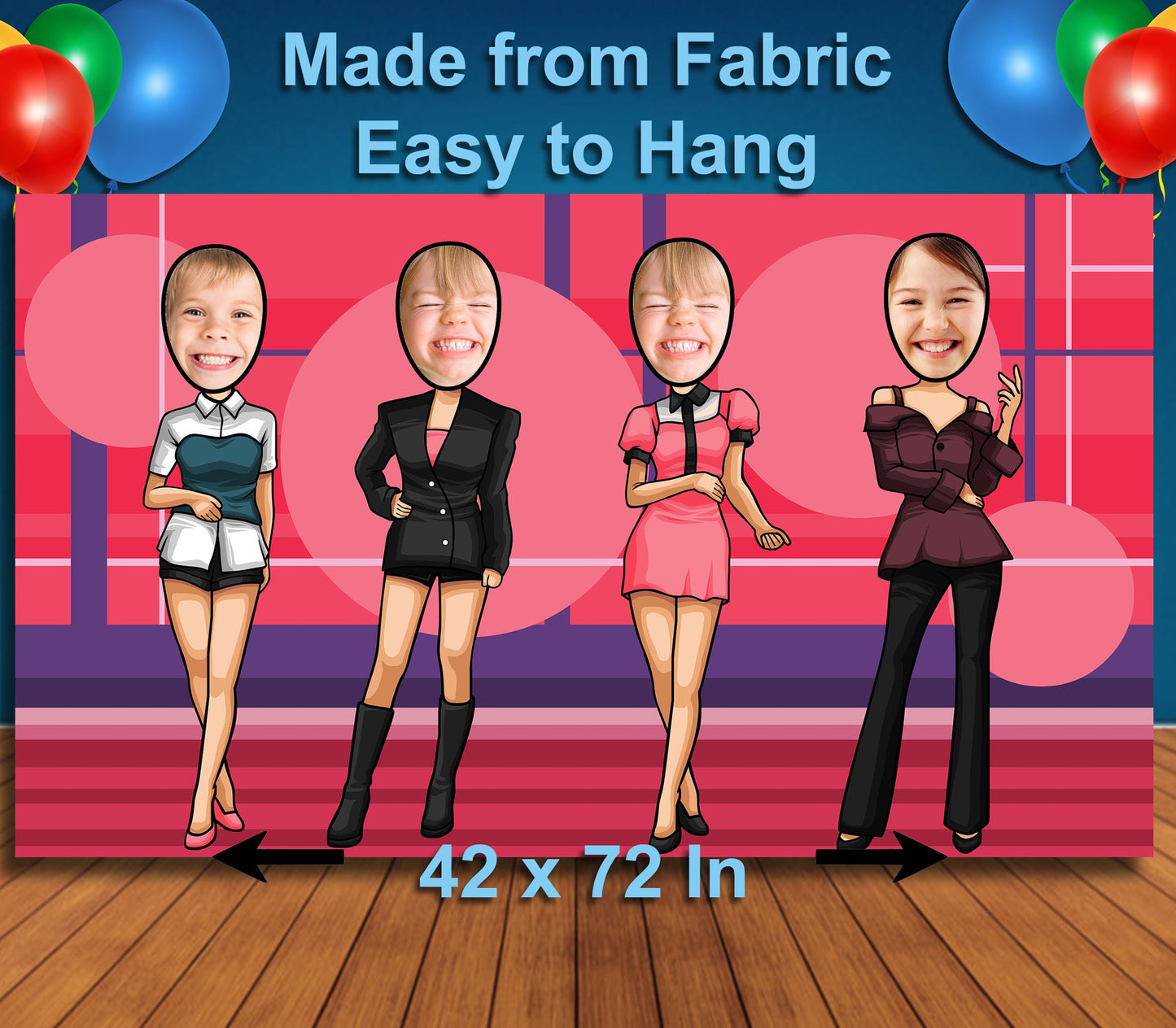 K-Pop Group Head in Hole, Face Cutout, Hole in Face, Party Selfie Photo Booth Prop, KPop Party