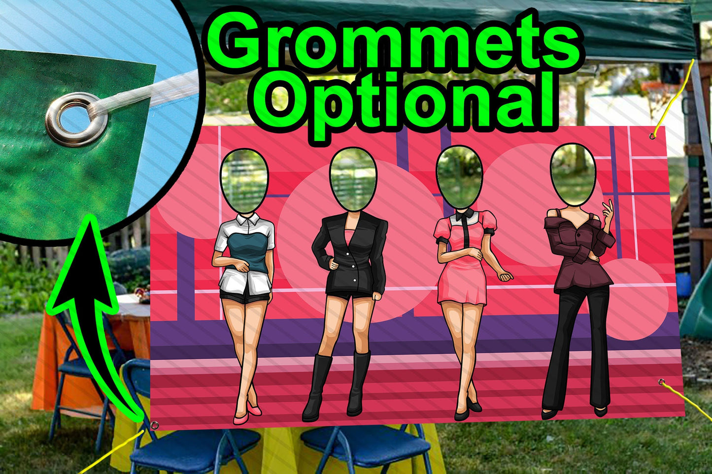 K-Pop Group Head in Hole, Face Cutout, Hole in Face, Party Selfie Photo Booth Prop, KPop Party