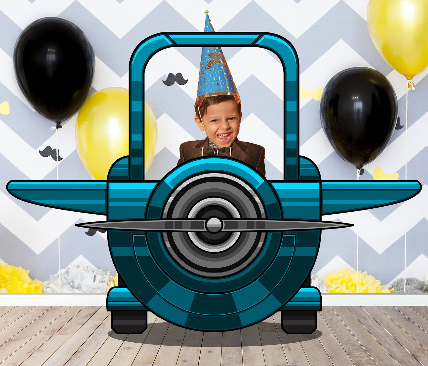 Turboprop Aircraft Photo Prop, Airplane DIY, Photo booth Selfie Frame