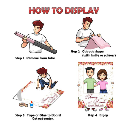 Sakura Party Photo Frame, DIY Cherry Blossom Theme Party, Personalized/Customized Photo booth Selfie Frame
