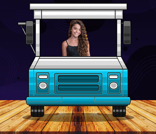 Food Truck Photo Prop, DIY Poster, Personalized, Photo Booth Selfie Frame