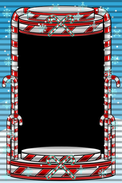 Candy Cane Machine Photo Prop, Futuristic Theme, Photo Booth Selfie Frame, DIY Party Props