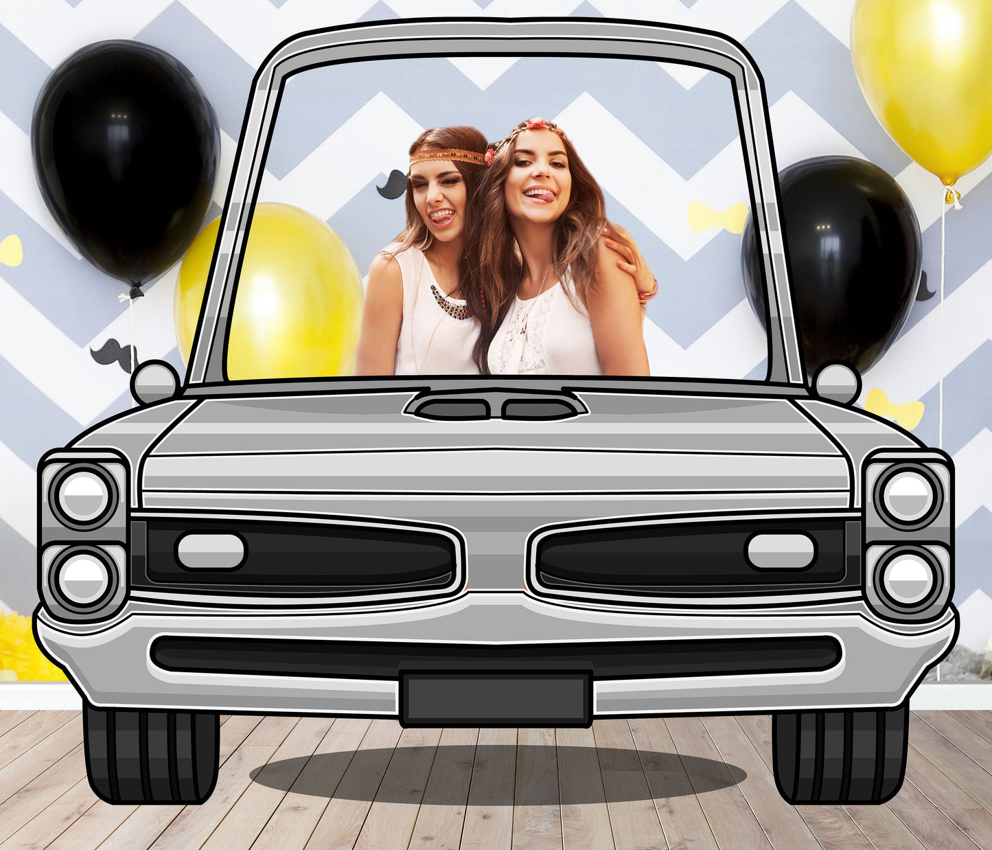 Pontiac GTO Vehicle Photo Prop, Vehicle Theme, Photo Booth Selfie Frame, DIY Party Props