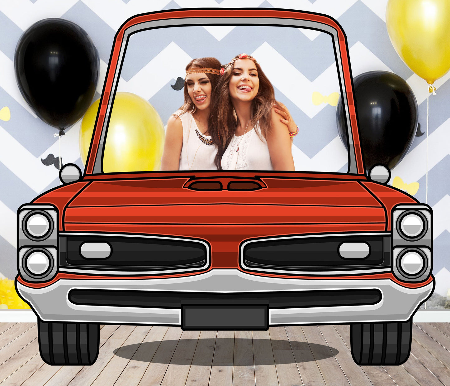 Pontiac GTO Vehicle Photo Prop, Vehicle Theme, Photo Booth Selfie Frame, DIY Party Props